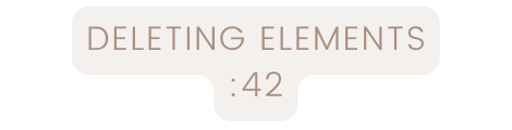 deleting elements 42